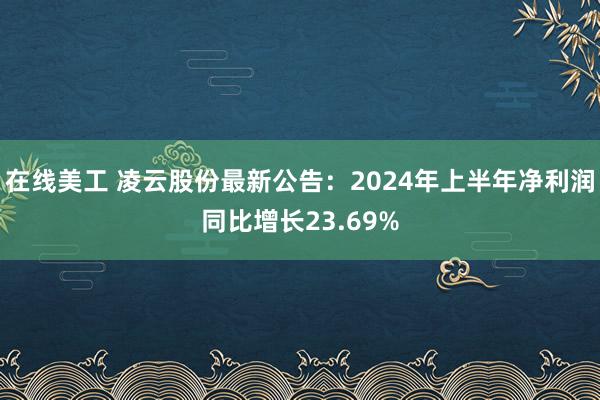 在线美工 凌云股份最新公告：2024年上半年净利润同比增长23.69%